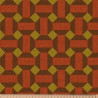 Semi panamá estampado THERESE Ocre / Cacao